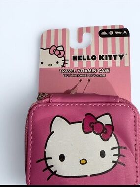 Hello Kitty Pink Zip Travel Case with Bow